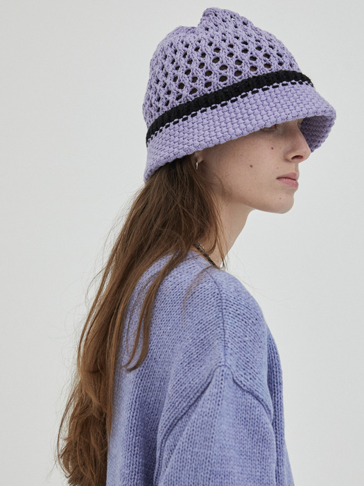 SS20 Honeycomb knit Hat / Lavender