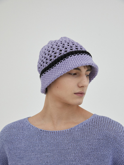 SS20 Honeycomb knit Hat / Lavender