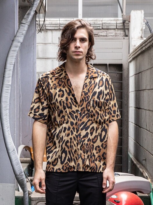 LIMITED S/S SHIRTS_BROWN LEOPARD