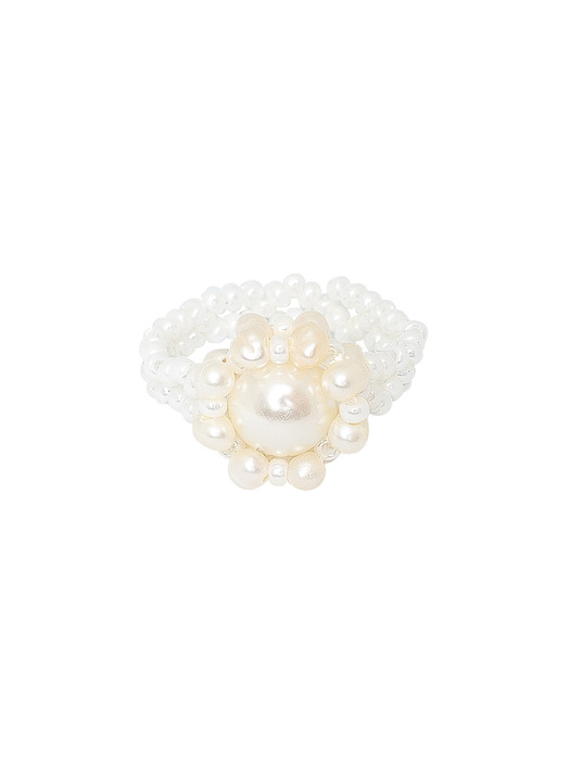 Ariel Beads Ring (White)