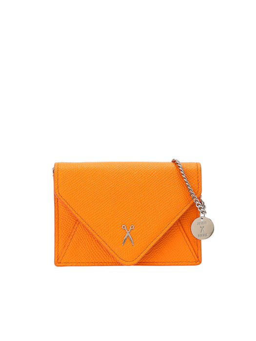 Easypass Amante Card Wallet With Chain Electric Orange