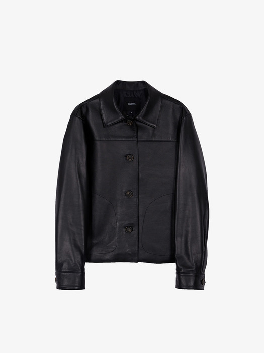 Bari Crop Leather Jacket 