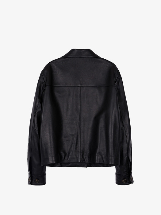 Bari Crop Leather Jacket 
