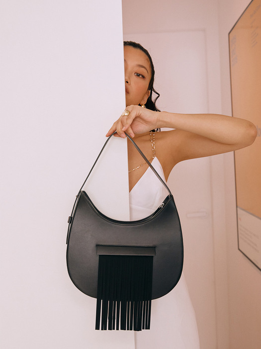 drop FRINGE BAG(BLACK PEPPER)