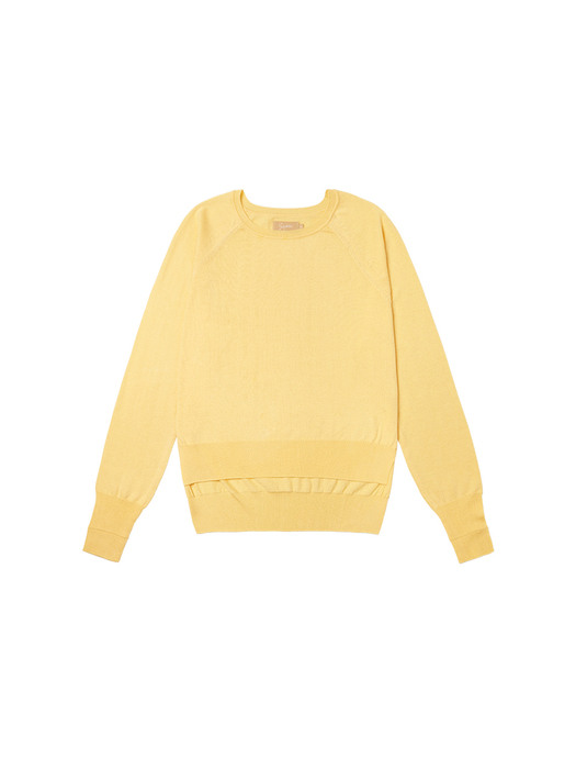 SI KN 2008 CM Slit Raglan Knit_Mellow yellow