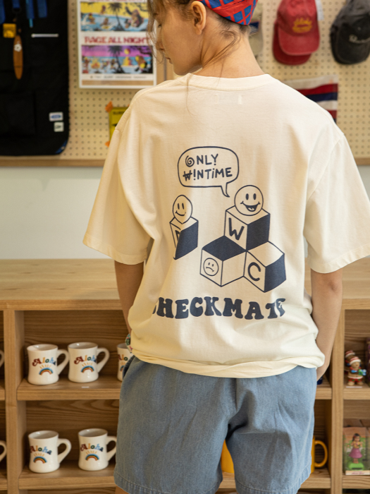 CHECKMATE TEE (WHITE DOVE)