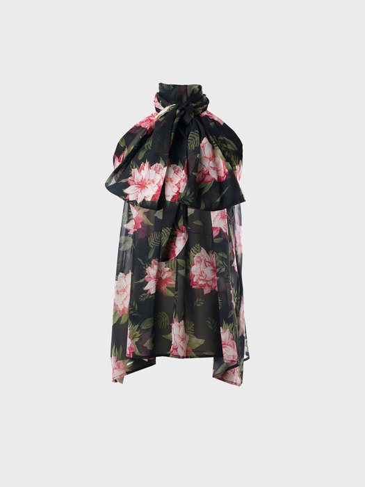 Bohemian Flower Chiffon Scarf Top(WOMAN)_UWS-SS57 