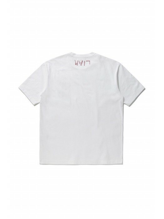 [백향목 X 커스텀멜로우] “LIAR” short sleeve t-shirt_CWTAM21482WHX
