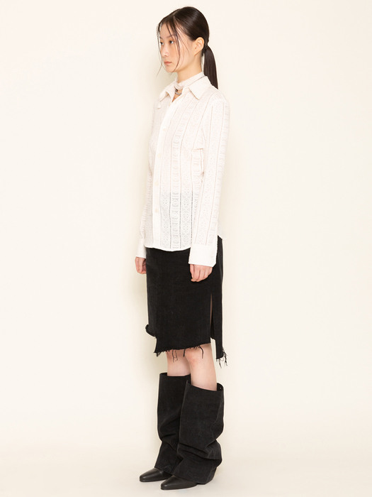 LACE CLASSIC SHIRTS OFFWHITE