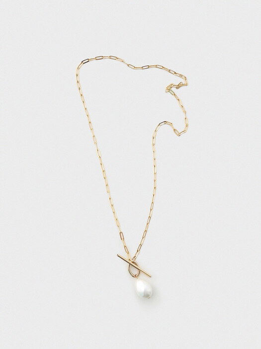 ot pearl drop necklace (gold)