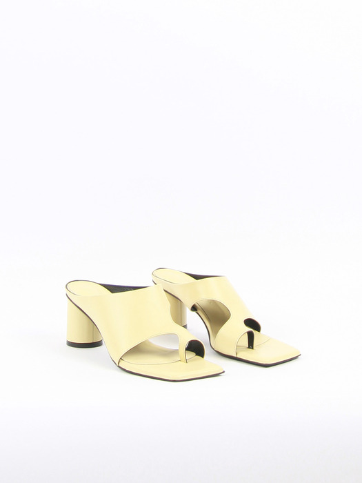 Diana Sandals Leather Lemon Yellow