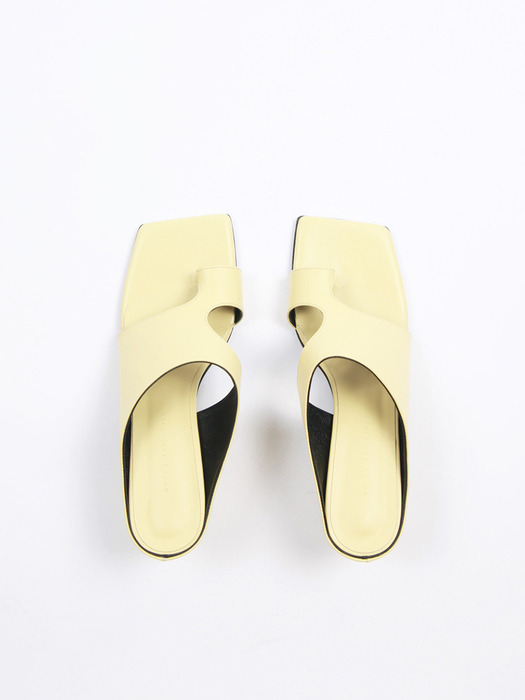 Diana Sandals Leather Lemon Yellow