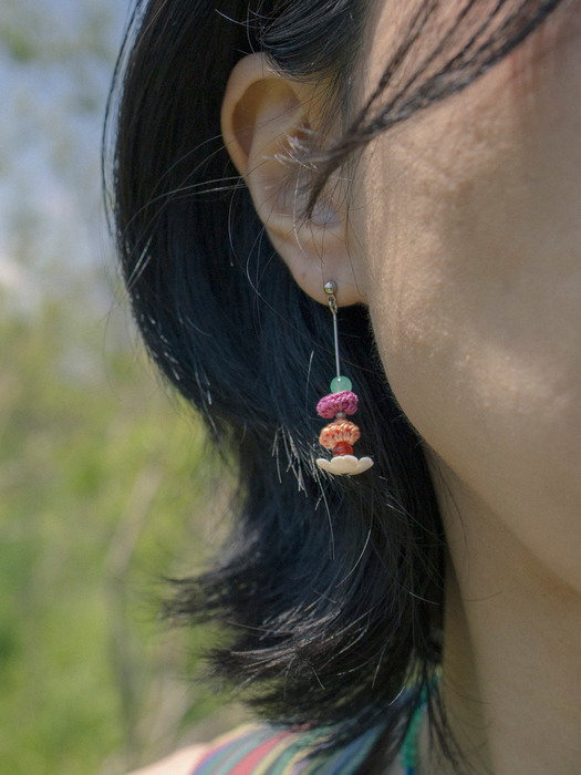 Lotus earring