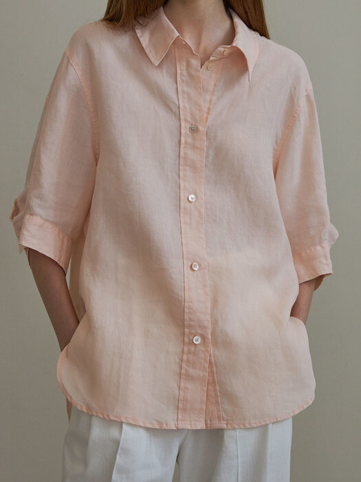 linen half shirt (pitch)
