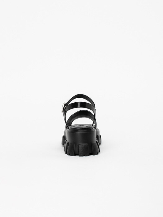 Hanover Lug-Sole Sandals in Black Box
