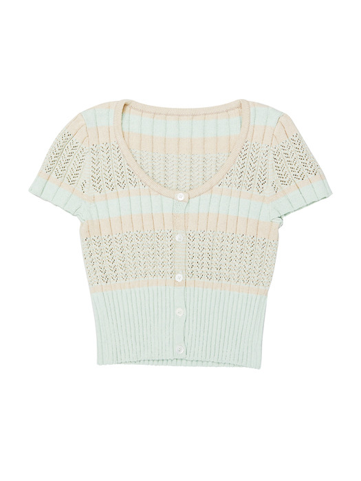 [EXCLUSIVE] W stripe knit top