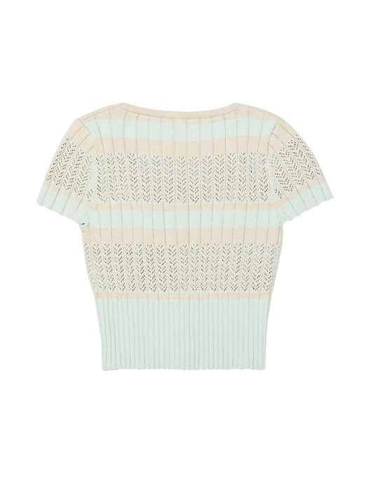 [EXCLUSIVE] W stripe knit top