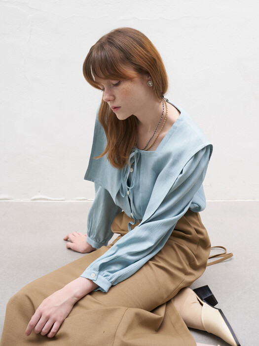 21 Fall_Antique Blue Sailer Blouse 