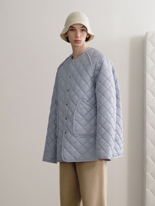 Quilted Jacket_Sky Blue