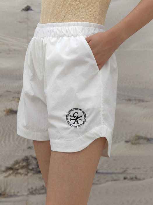  Nylon Comfort Shorts White