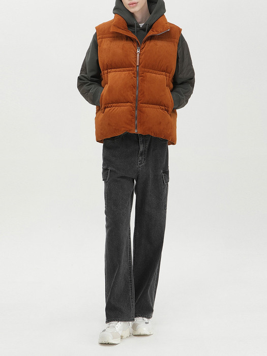 over fit down vest_CWUAW21753ORX
