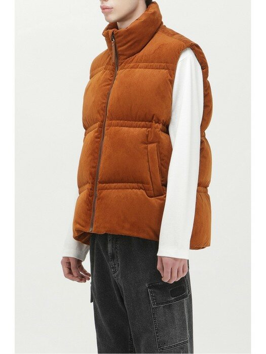 over fit down vest_CWUAW21753ORX