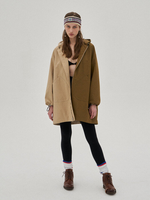 Colourblock parka