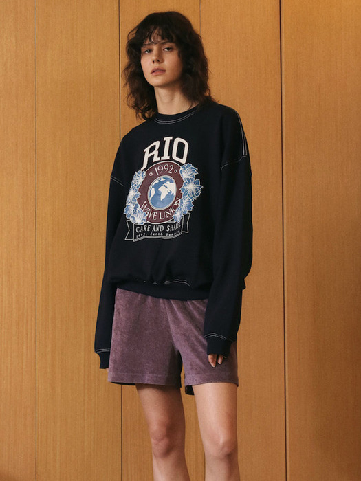Rio Oversized fit Sweatshirt navy