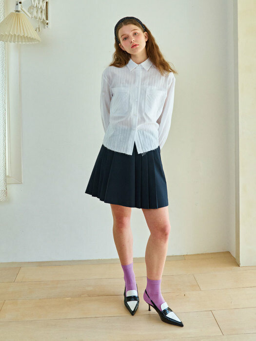 Old school pleated mini skirt_NA