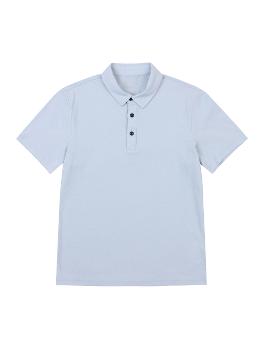 화이트볼 골프웨어 남성 C/P 강연 베이직 티셔츠 (BLUE)