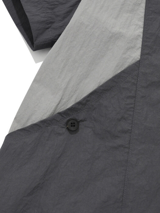 Lohas Open Collar SHIRTS DARK GREY