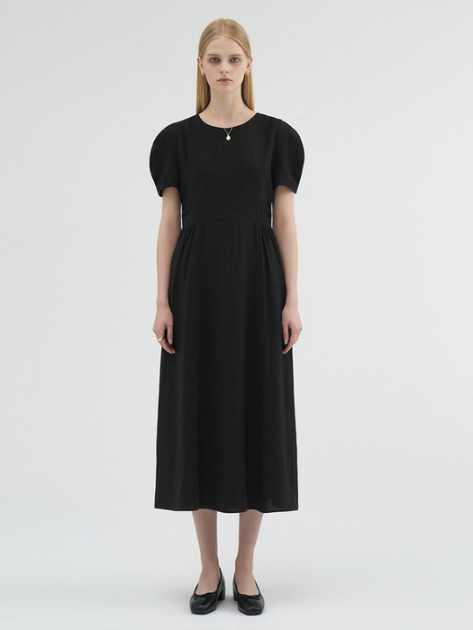 Dorothy Shirring Dress(black)