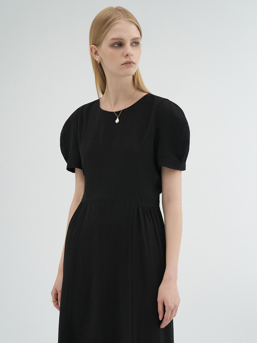 Dorothy Shirring Dress(black)