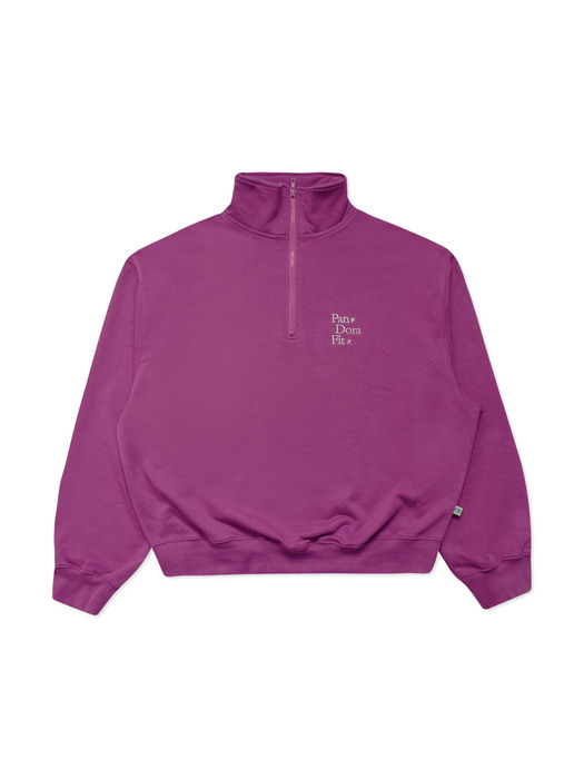 Half Zip-up Sweatshirt Violet