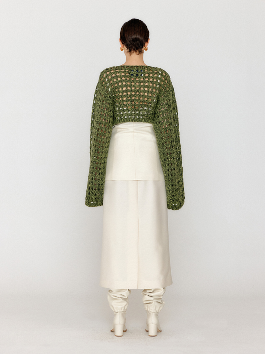 VOLERO Bolero Knit Cardigan - Khaki