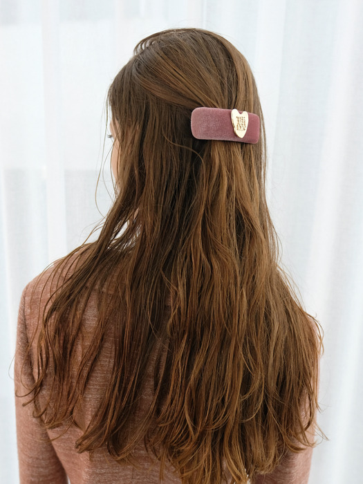 STRAIGHT HEART HAIRPIN (2 COLORS)