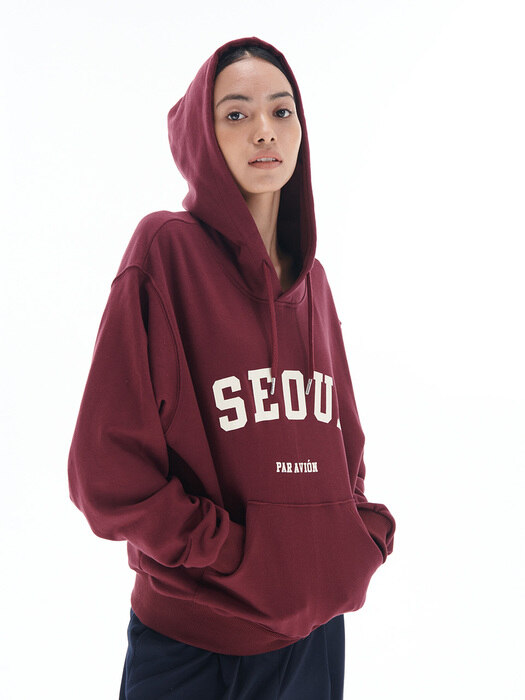 [22FW] SEOUL Logo Hoodie (Wine)