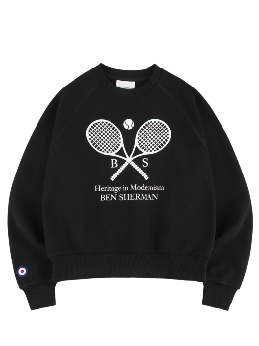 여자 테니스 레터링 티셔츠 멜란지그레이 BNATS651F