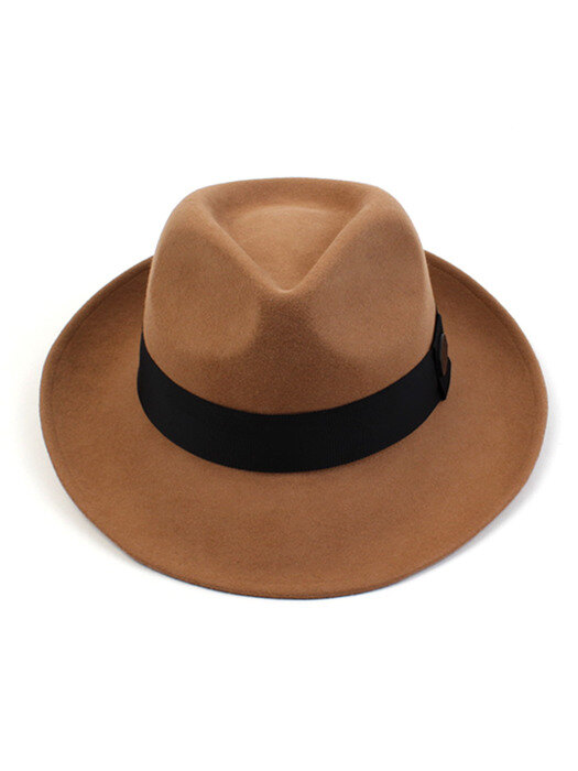 BU Beige Wool Fedora - Big Size 빅사이즈페도라