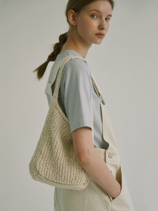 Bon Knit Shoulder Bag (Ivory)
