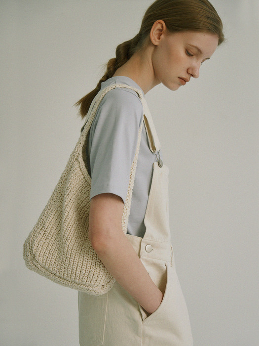 Bon Knit Shoulder Bag (Ivory)