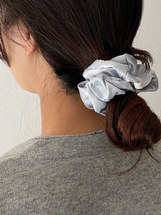 oar Glossy Satin Scrunchies [AiryBlue]