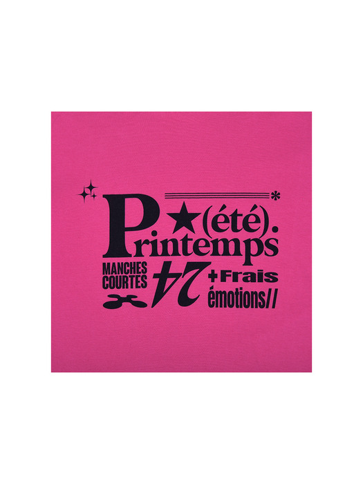 NEW TYPO T-SHIRTS [Pink]