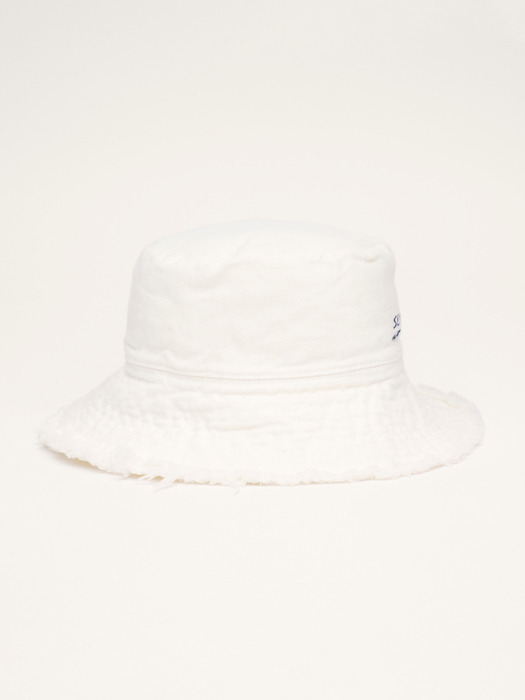 [EXCLUSIVE] Amber Bucket Hat (White)