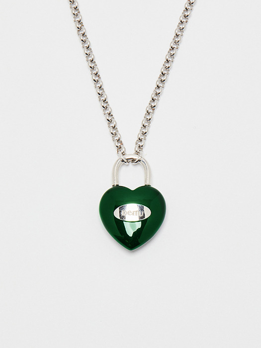Jamstone Heart lock Necklace