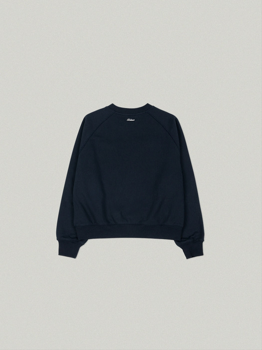 AVENUE RAGLAN SWEAT SHIRT [NAVY]