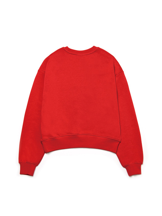 [기모 옵션] Fancy Light Cat Sweat Shirts [RED]
