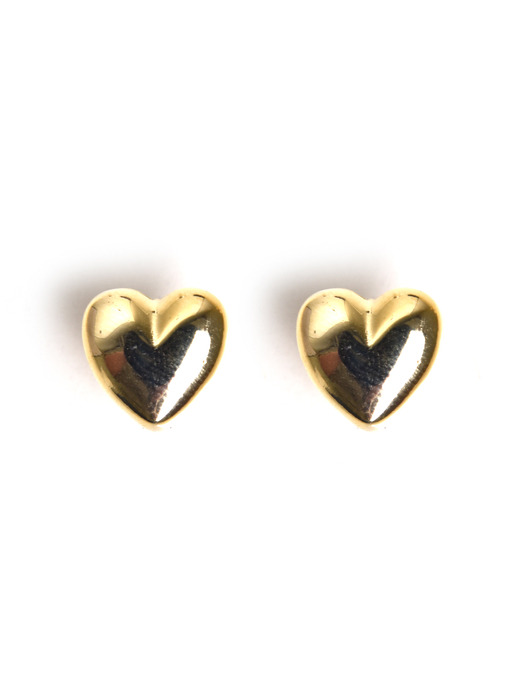 CKE103 Volume Heart One-Touch Earrings