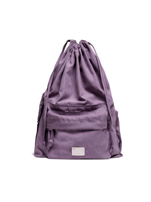 VINTAGE DRAWSTRING BACKPACK - PURPLE