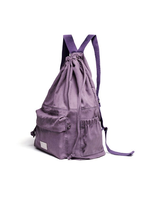 VINTAGE DRAWSTRING BACKPACK - PURPLE